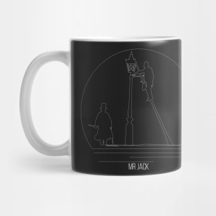 Mr Jack Minimalist Line Art - Board Game Inspired Graphic - Tabletop Gaming  - BGG Mug